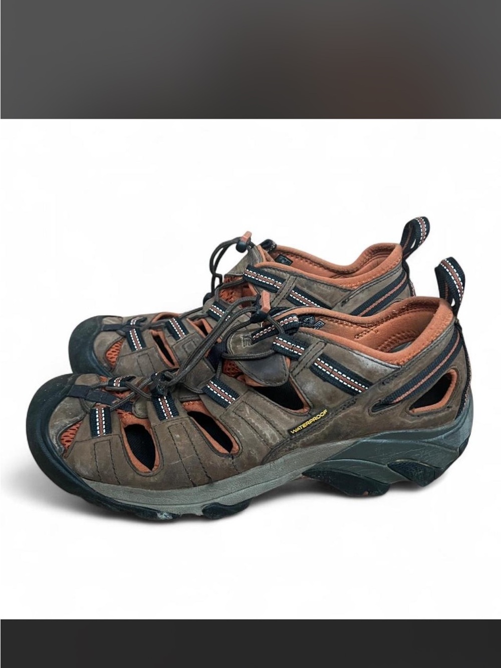 Keen Men's Brown Closed-Toe Outdoor Hiking Sandals